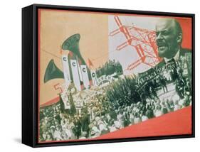 The Construction of the USSR, c.1920-Alexander Rodchenko-Framed Stretched Canvas