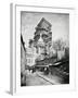 The Construction Ot the Sacre Coeur in Montmartre, circa 1885-90-null-Framed Giclee Print