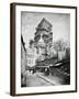 The Construction Ot the Sacre Coeur in Montmartre, circa 1885-90-null-Framed Giclee Print