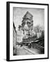 The Construction Ot the Sacre Coeur in Montmartre, circa 1885-90-null-Framed Giclee Print