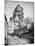 The Construction Ot the Sacre Coeur in Montmartre, circa 1885-90-null-Mounted Giclee Print