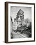 The Construction Ot the Sacre Coeur in Montmartre, circa 1885-90-null-Framed Giclee Print