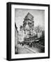 The Construction Ot the Sacre Coeur in Montmartre, circa 1885-90-null-Framed Giclee Print