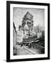 The Construction Ot the Sacre Coeur in Montmartre, circa 1885-90-null-Framed Giclee Print