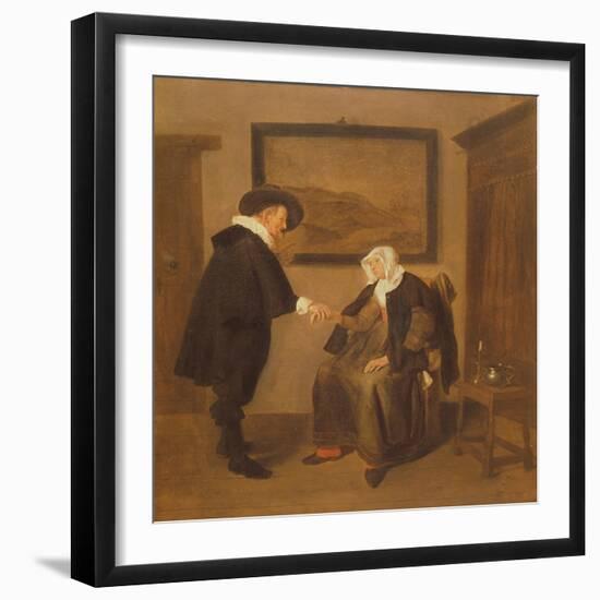 The Consultation, C.1655-Quiringh Gerritsz. van Brekelenkam-Framed Giclee Print