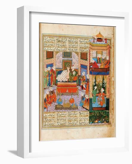 The Consummation of the Marriage Between Khusraw and Shirin-null-Framed Giclee Print