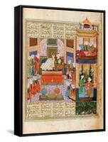 The Consummation of the Marriage Between Khusraw and Shirin-null-Framed Stretched Canvas