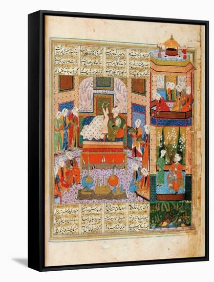 The Consummation of the Marriage Between Khusraw and Shirin-null-Framed Stretched Canvas