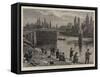 The Contemplative Man's Recreation, Fishing at Teddington Lock-Alfred W. Cooper-Framed Stretched Canvas