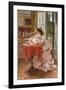 The Contented Mother, 1872-Alfred Emile Stevens-Framed Giclee Print