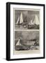 The Contest for the America Cup, Sketches at the Races-Charles Edward Dixon-Framed Giclee Print