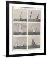 The Contest for the America Cup, the First Race, 26 September-null-Framed Giclee Print