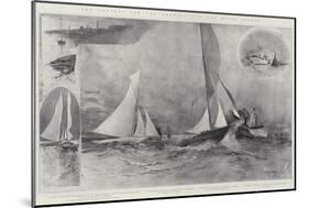 The Contest for the America Cup, the Rival Yachts-Henry Charles Seppings Wright-Mounted Giclee Print