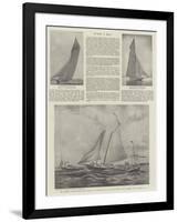 The Contest for the America Cup-null-Framed Giclee Print