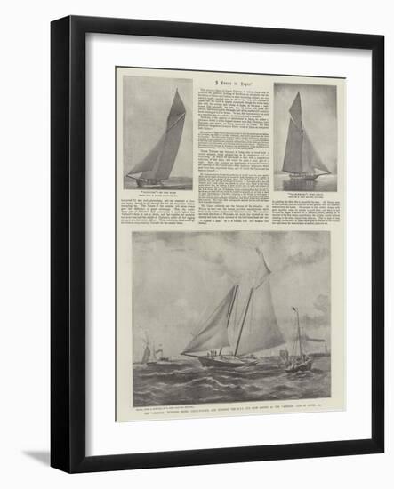 The Contest for the America Cup-null-Framed Giclee Print