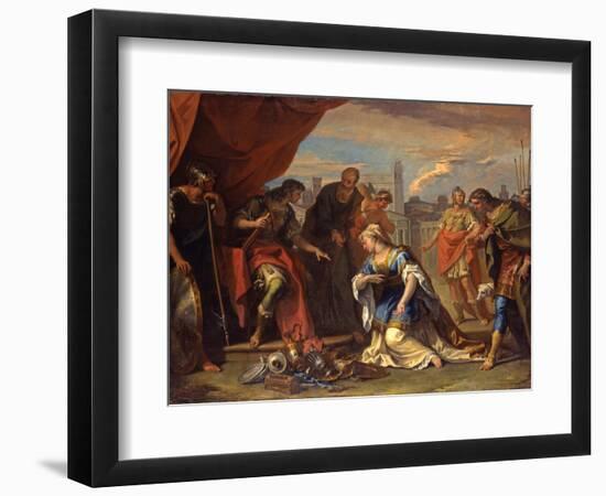 The Continence of Scipio, c.1708-1710-Sebastiano Ricci-Framed Giclee Print