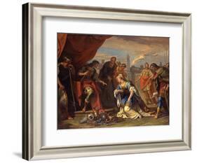 The Continence of Scipio, c.1708-1710-Sebastiano Ricci-Framed Giclee Print