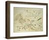 The Continent of Europe, from an Atlas of the World in 33 Maps, Venice, 1st September 1553-Battista Agnese-Framed Giclee Print