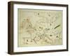 The Continent of Europe, from an Atlas of the World in 33 Maps, Venice, 1st September 1553-Battista Agnese-Framed Giclee Print