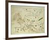 The Continent of Europe, from an Atlas of the World in 33 Maps, Venice, 1st September 1553-Battista Agnese-Framed Giclee Print