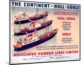 The Continent Via Hull and Goole-null-Mounted Art Print