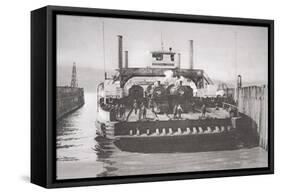 The Contra Costa Ferry, c.1920-null-Framed Stretched Canvas