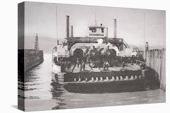 The Contra Costa Ferry, c.1920-null-Stretched Canvas