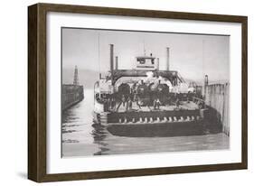 The Contra Costa Ferry, c.1920-null-Framed Giclee Print