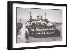 The Contra Costa Ferry, c.1920-null-Framed Giclee Print