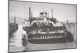 The Contra Costa Ferry, c.1920-null-Mounted Giclee Print