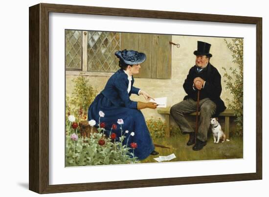 The Contract-William III Bromley-Framed Giclee Print