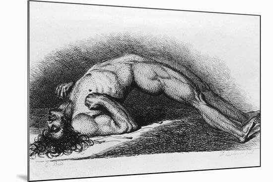The Contracted Body of Soldier Suffering from Tetanus-Charles Bell-Mounted Art Print