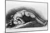 The Contracted Body of Soldier Suffering from Tetanus-Charles Bell-Mounted Premium Giclee Print