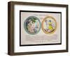 The Contrast 1793: British Liberty and French Liberty - Which Is Best? 1793-Thomas Rowlandson-Framed Giclee Print