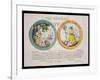 The Contrast 1793: British Liberty and French Liberty - Which Is Best? 1793-Thomas Rowlandson-Framed Giclee Print