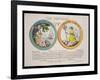 The Contrast 1793: British Liberty and French Liberty - Which Is Best? 1793-Thomas Rowlandson-Framed Giclee Print