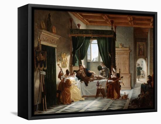 The Convalescence of Bayard, C1796-1842-Pierre Henri Revoil-Framed Stretched Canvas