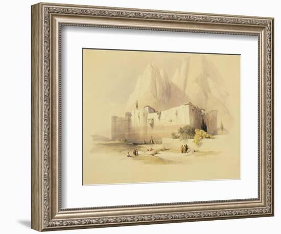 The Convent of St. Catherine, Mount Sinai, February 21st 1839, Plate 109-David Roberts-Framed Giclee Print