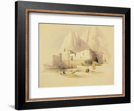 The Convent of St. Catherine, Mount Sinai, February 21st 1839, Plate 109-David Roberts-Framed Giclee Print