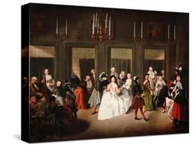 The Convent Parlour, C.1760-Giuseppe Gobbis-Stretched Canvas