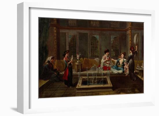 The Conversation, 1730S-Jean-Baptiste Vanmour-Framed Giclee Print