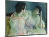 The Conversation, 1860-Mary Cassatt-Mounted Giclee Print