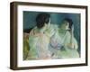 The Conversation, 1860-Mary Cassatt-Framed Giclee Print