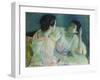The Conversation, 1860-Mary Cassatt-Framed Giclee Print