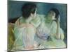 The Conversation, 1860-Mary Cassatt-Mounted Giclee Print