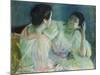 The Conversation, 1860-Mary Cassatt-Mounted Giclee Print