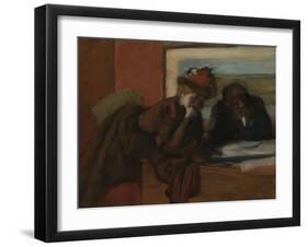 The Conversation, 1885-95-Edgar Degas-Framed Giclee Print