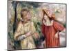 The Conversation, 1895-Pierre-Auguste Renoir-Mounted Giclee Print