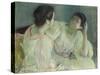 The Conversation, C.1896-Mary Cassatt-Stretched Canvas