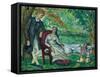 The Conversation (La Conversation), 1872-73-Paul Cézanne-Framed Stretched Canvas